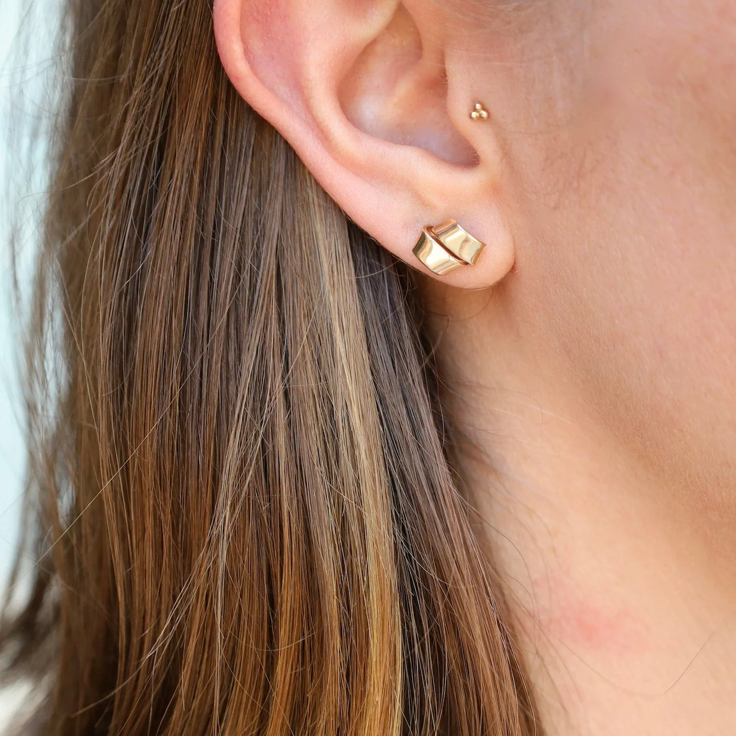 14k Gold Love Knot Earrings