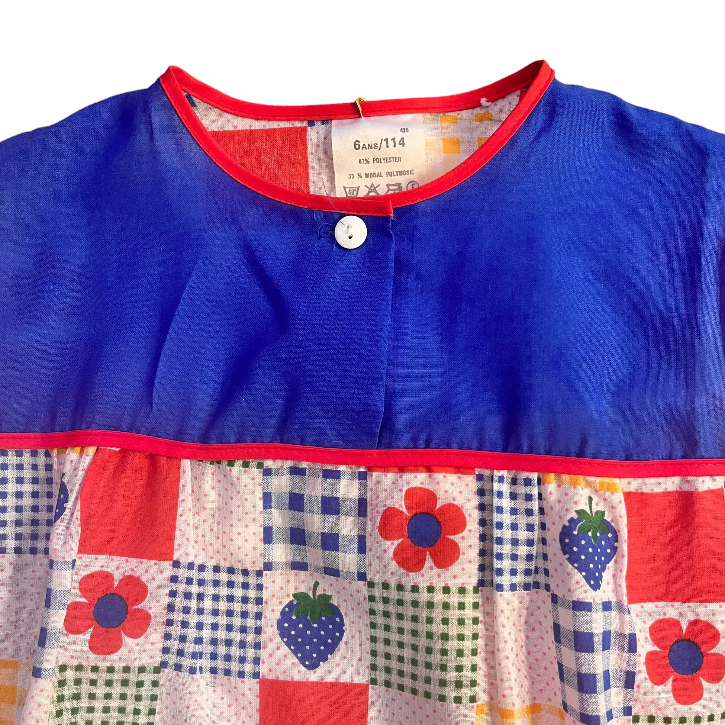 1970's Printed Top  /  5-6Y