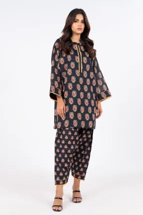 2 Pc Printed Lawn Suit With Cambric Trouser