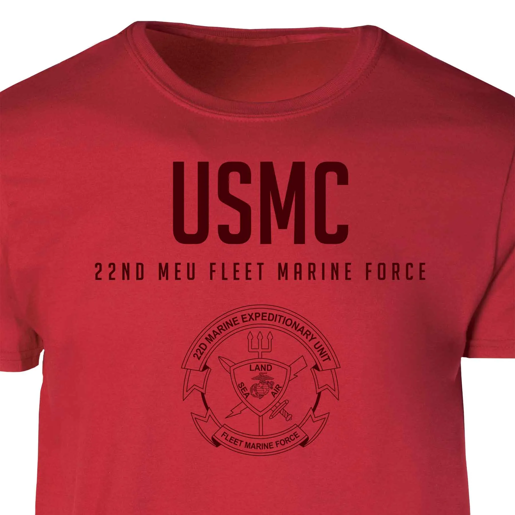 22nd MEU Fleet Marine Force Tonal Patch Graphic T-shirt