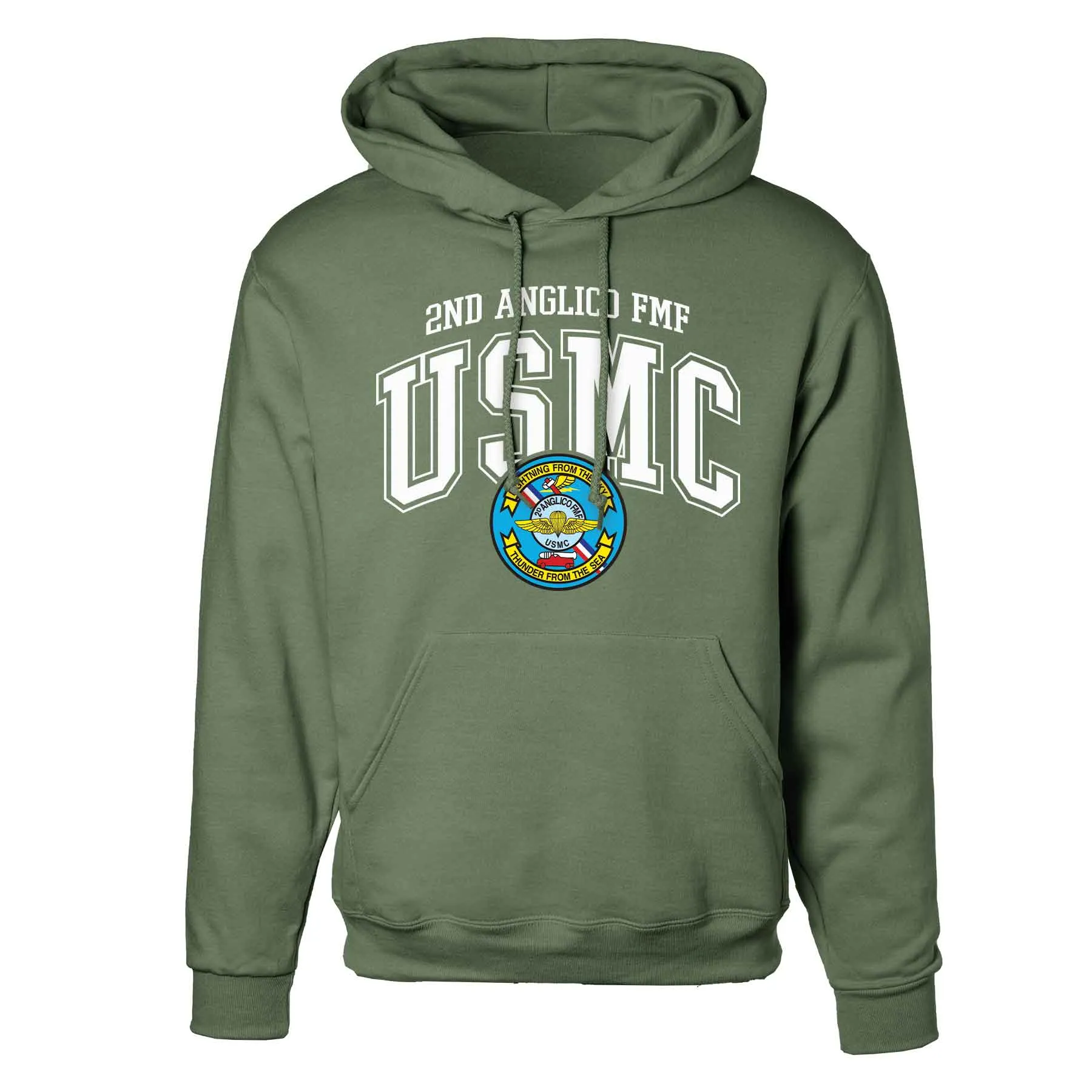 2D Anglico FMF Arched Hoodie