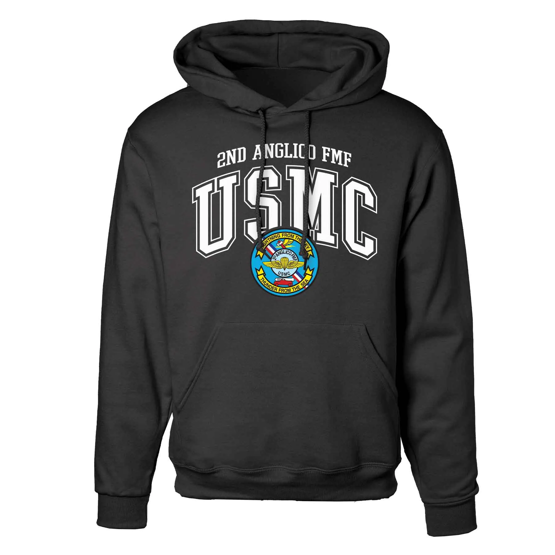 2D Anglico FMF Arched Hoodie