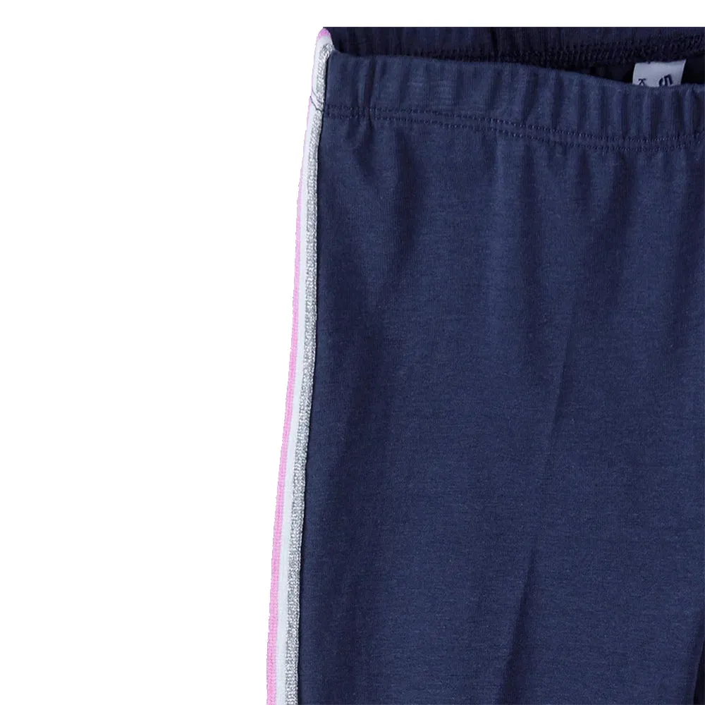 5.10.15 Pink & Silver Tape Navy Blue Legging 11369