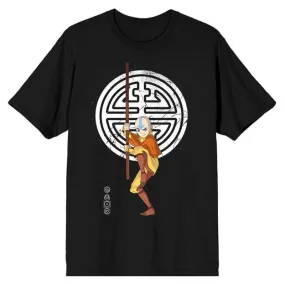 Aang Avatar the Last Airbender Black Unisex Tee