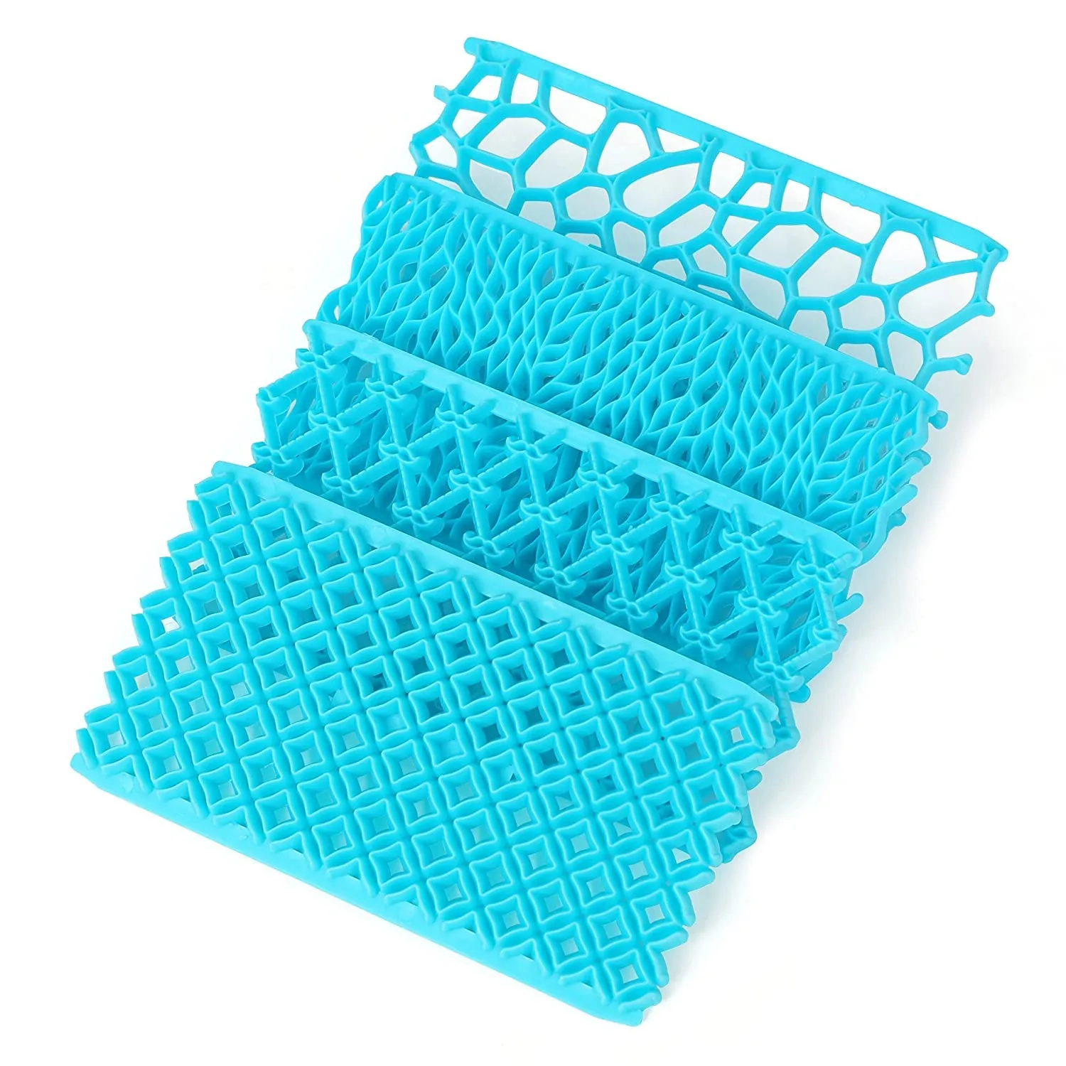ABOUT SPACE Cake Fondant Embossing Mould (4 Pack) - Non-Toxic Plastic Fondant Impression Mat Icing Moulds for Cake Decorations Sugarcraft Cupcakes Jelly & Cookies
