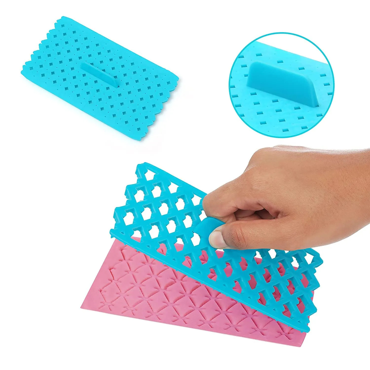 ABOUT SPACE Cake Fondant Embossing Mould (4 Pack) - Non-Toxic Plastic Fondant Impression Mat Icing Moulds for Cake Decorations Sugarcraft Cupcakes Jelly & Cookies