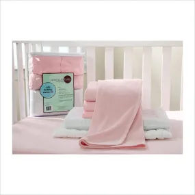 American Baby Company Mini Crib Starter Kit in Pink