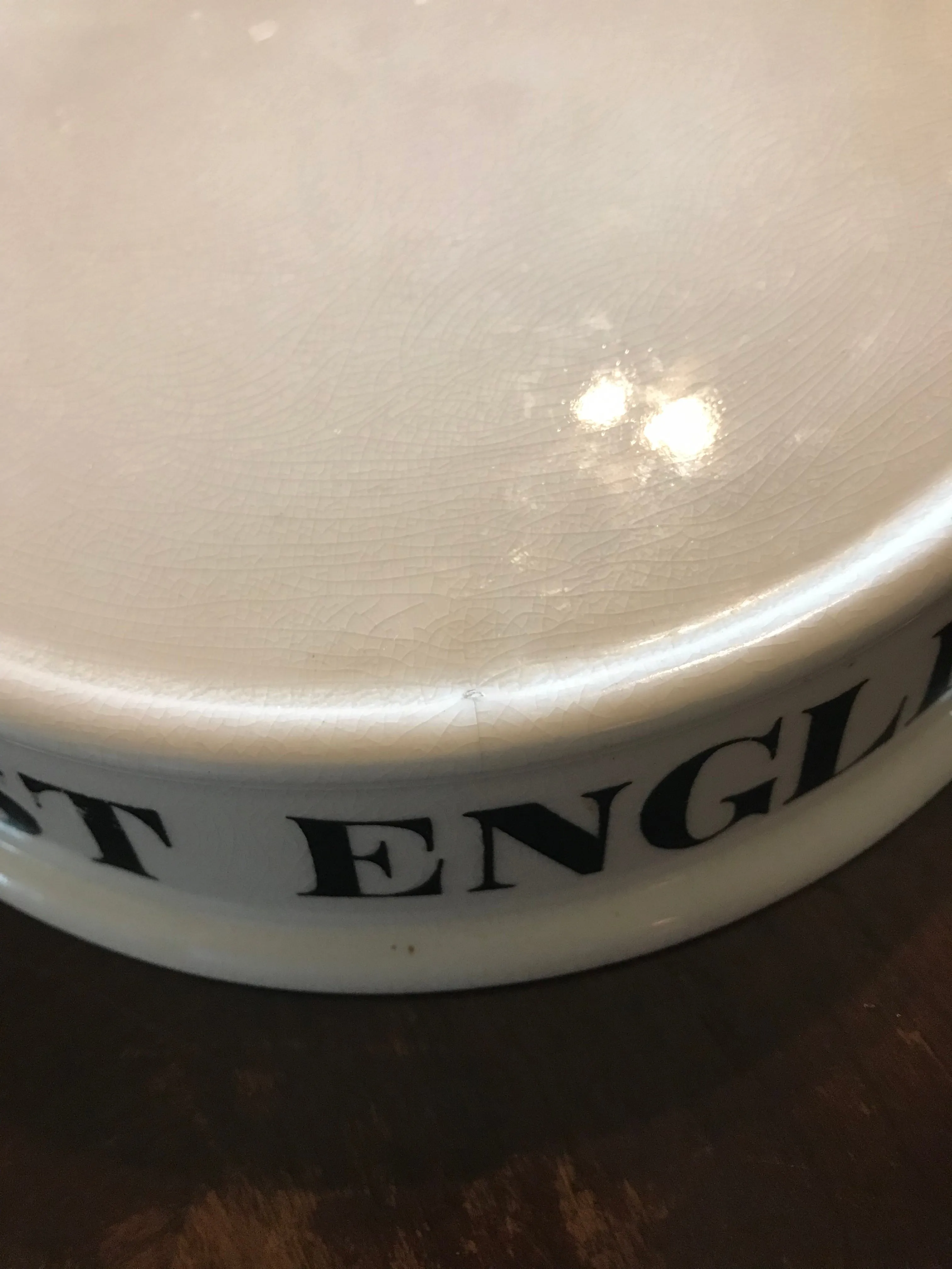 Antique FINEST ENGLISH CHEESE Grocers Dairy Slab Advertising English Transferware Cheese Bell & Plate British Coat of Arms