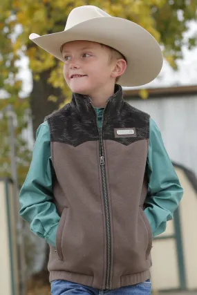 Boy's Western Vest (Match Dad) - Brown - (MWV5050004)