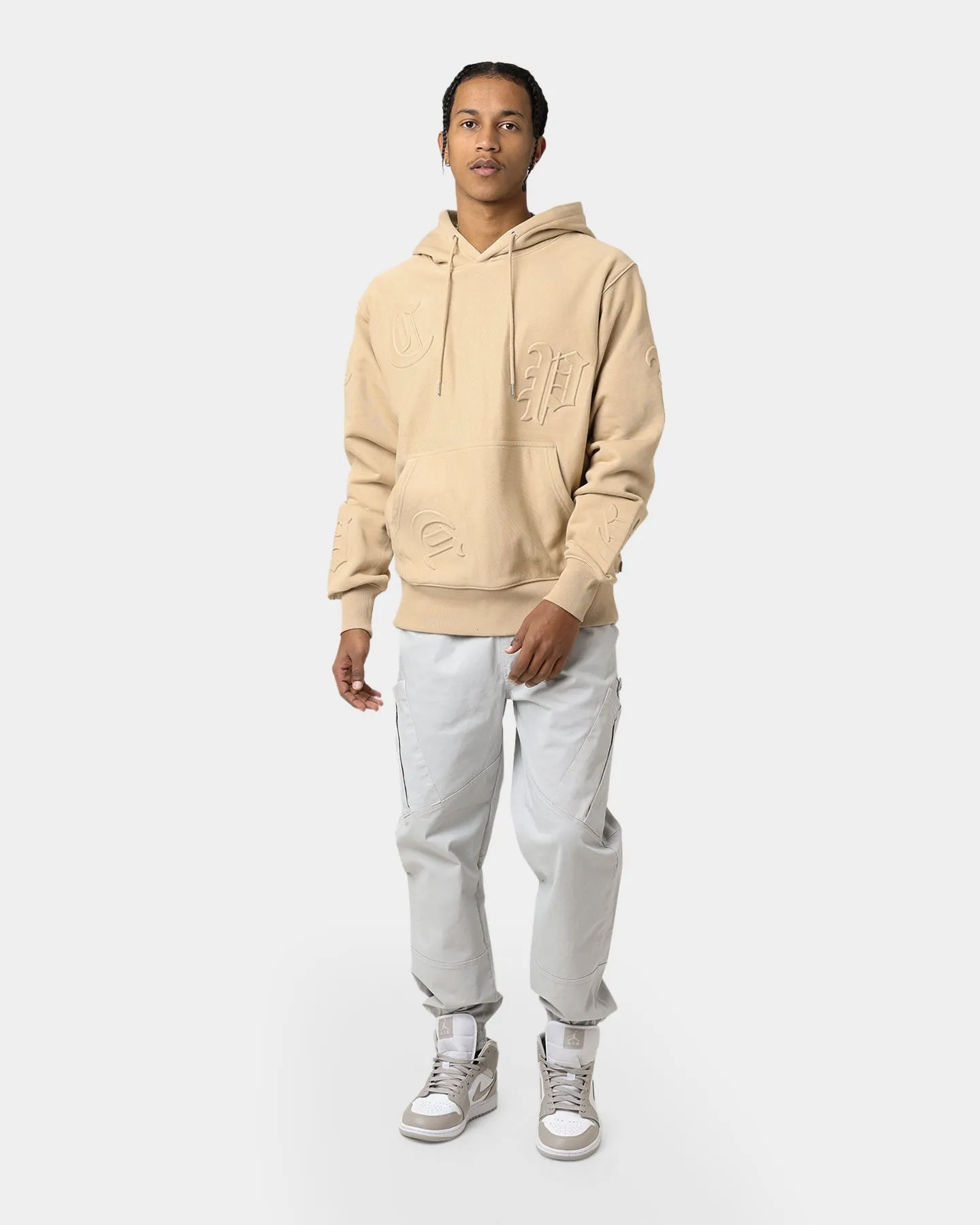 Carré CP Impression Classic Hoodie Stone