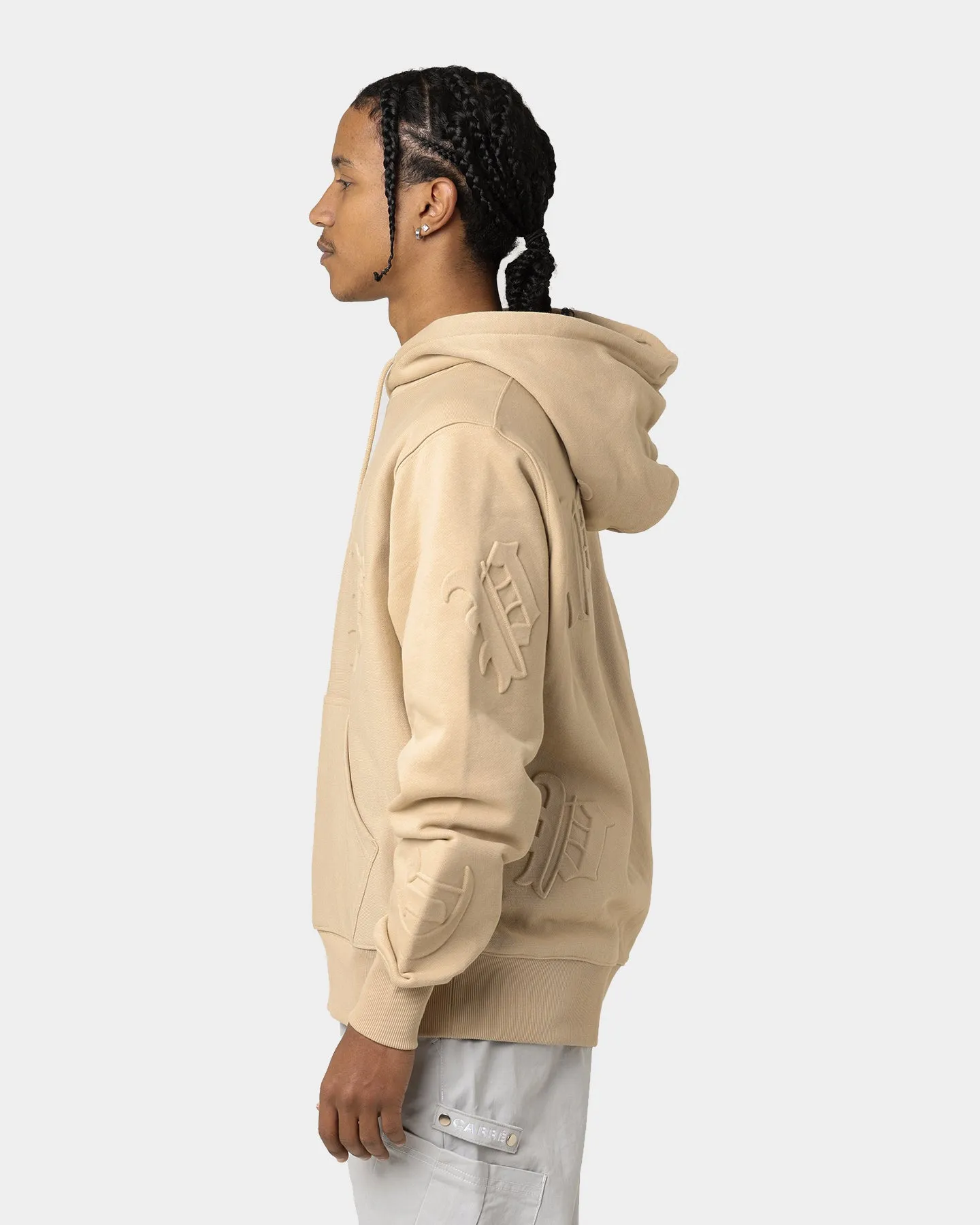 Carré CP Impression Classic Hoodie Stone
