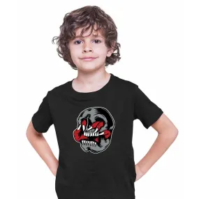 Death Skull T-Shirt Gothic Dark Funny Novelty Metal Kid's Tee