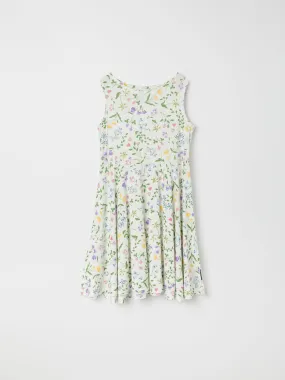 Ditsy Floral Print Kids Dress