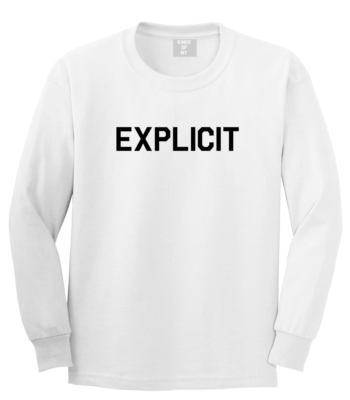 Explicit Mens Long Sleeve T-Shirt