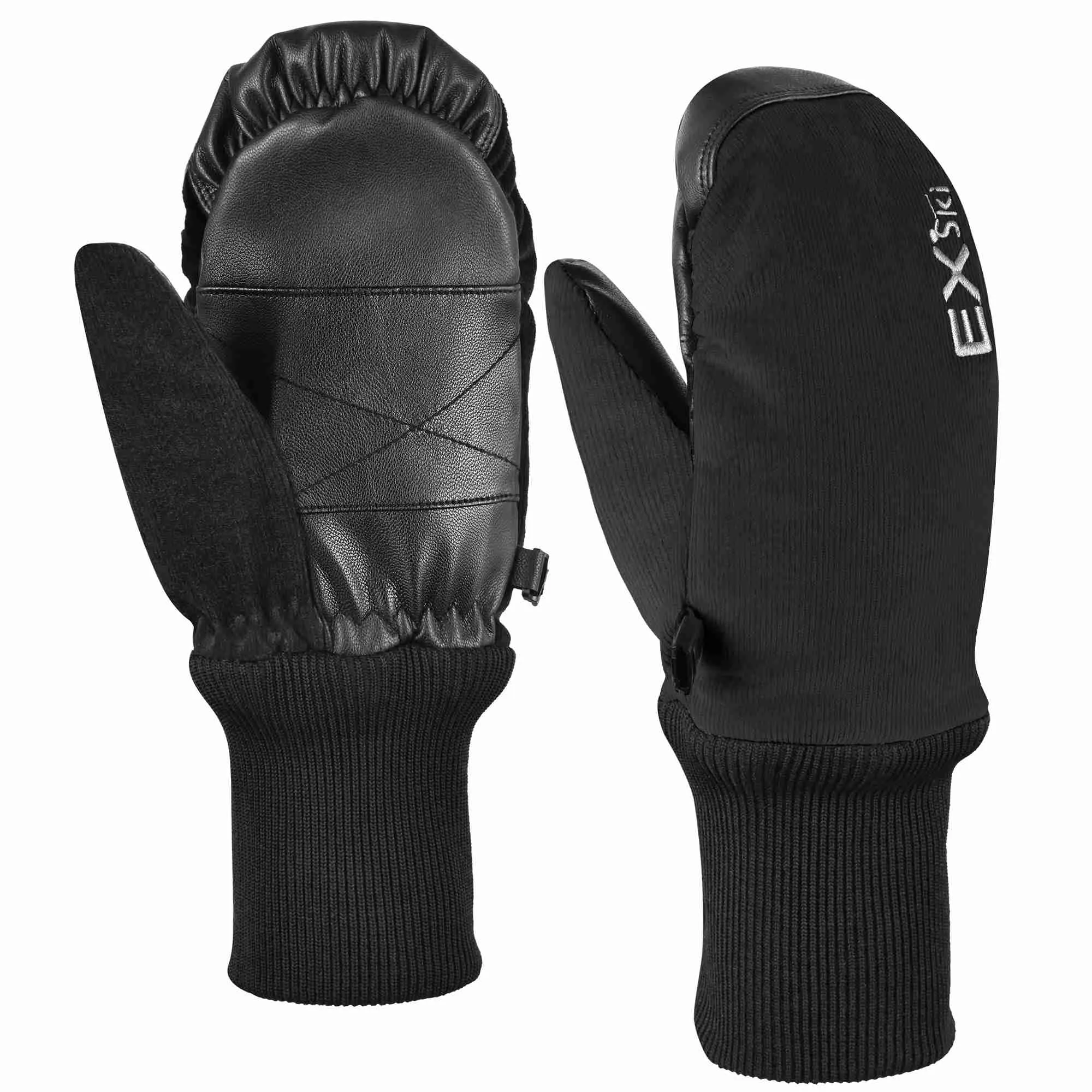 EXski Waterproof Kids Ski Mittens with Sherpa Fleece Lining