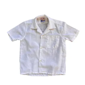 French  Vintage 1970s White Shirt /  5-6Y