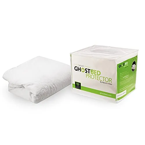 GhostBed Waterproof Mattress Protector & Cover - Noiseless, Lightweight, Breathable & Plastic-Free - Full