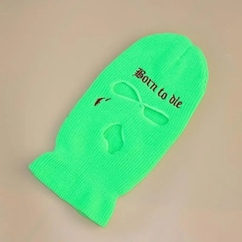 Green Born To Die 3 Holes Ski Mask
