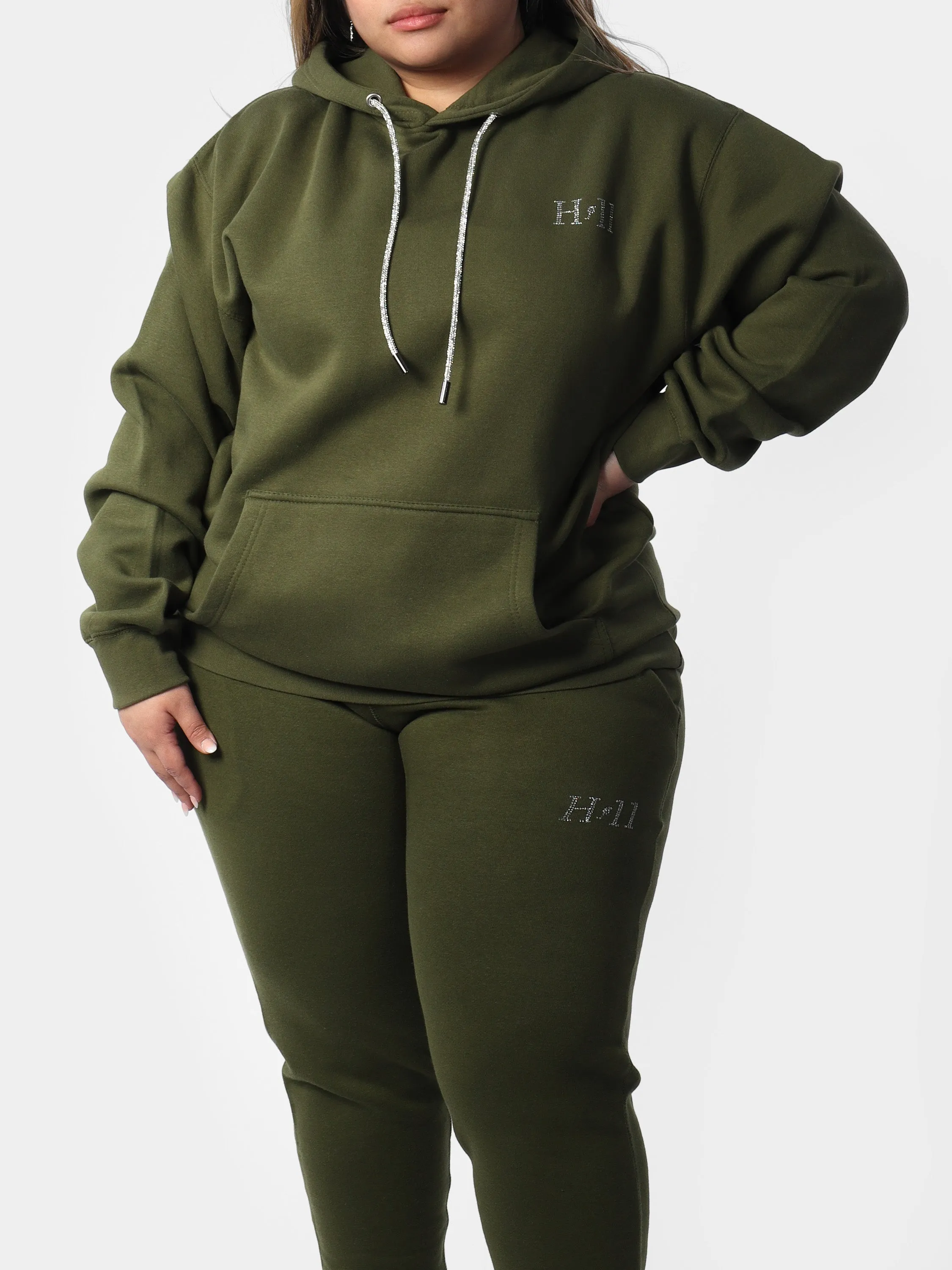 Green Mini HOF11 Bedazzle Hoodie