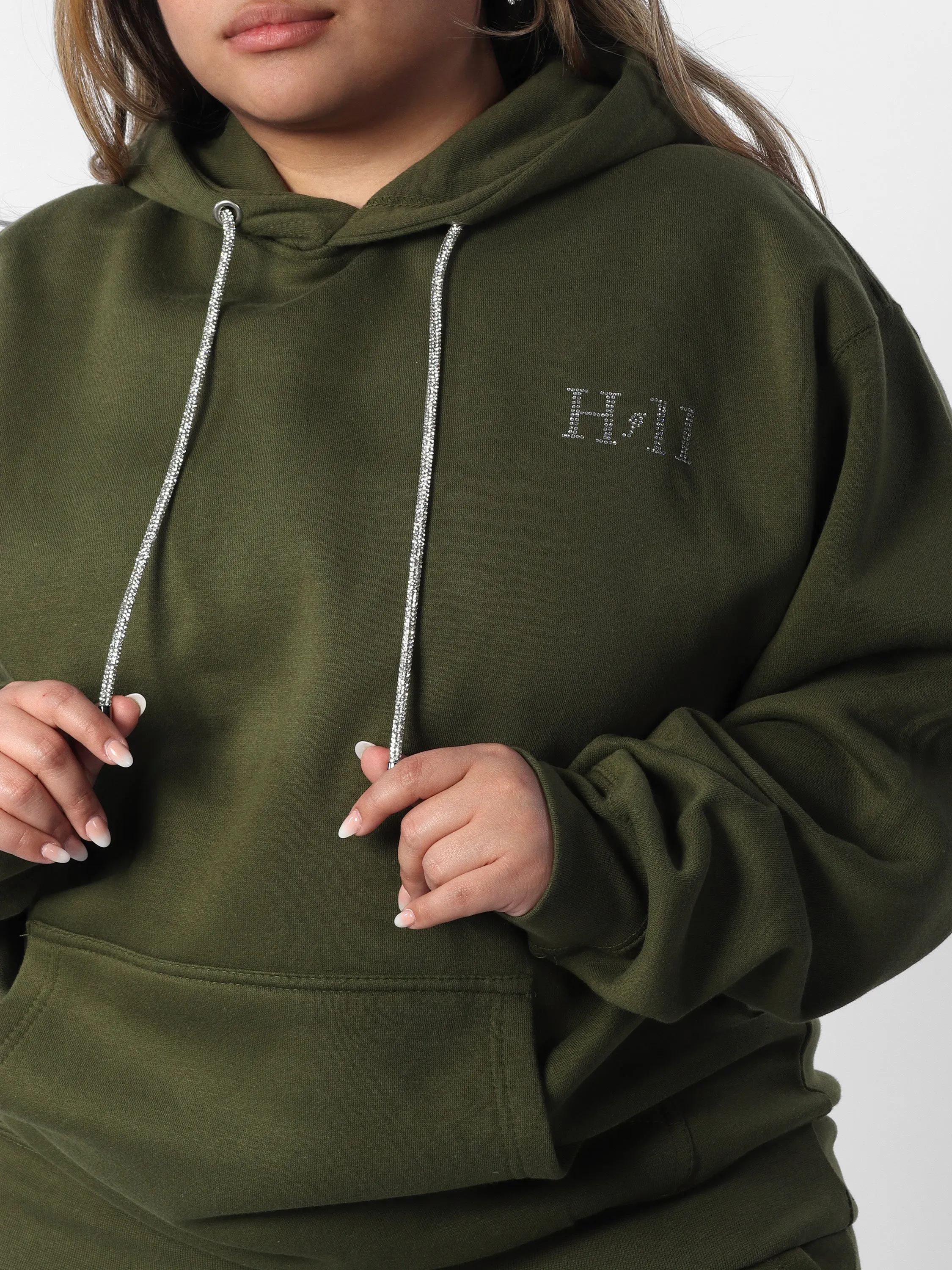 Green Mini HOF11 Bedazzle Hoodie