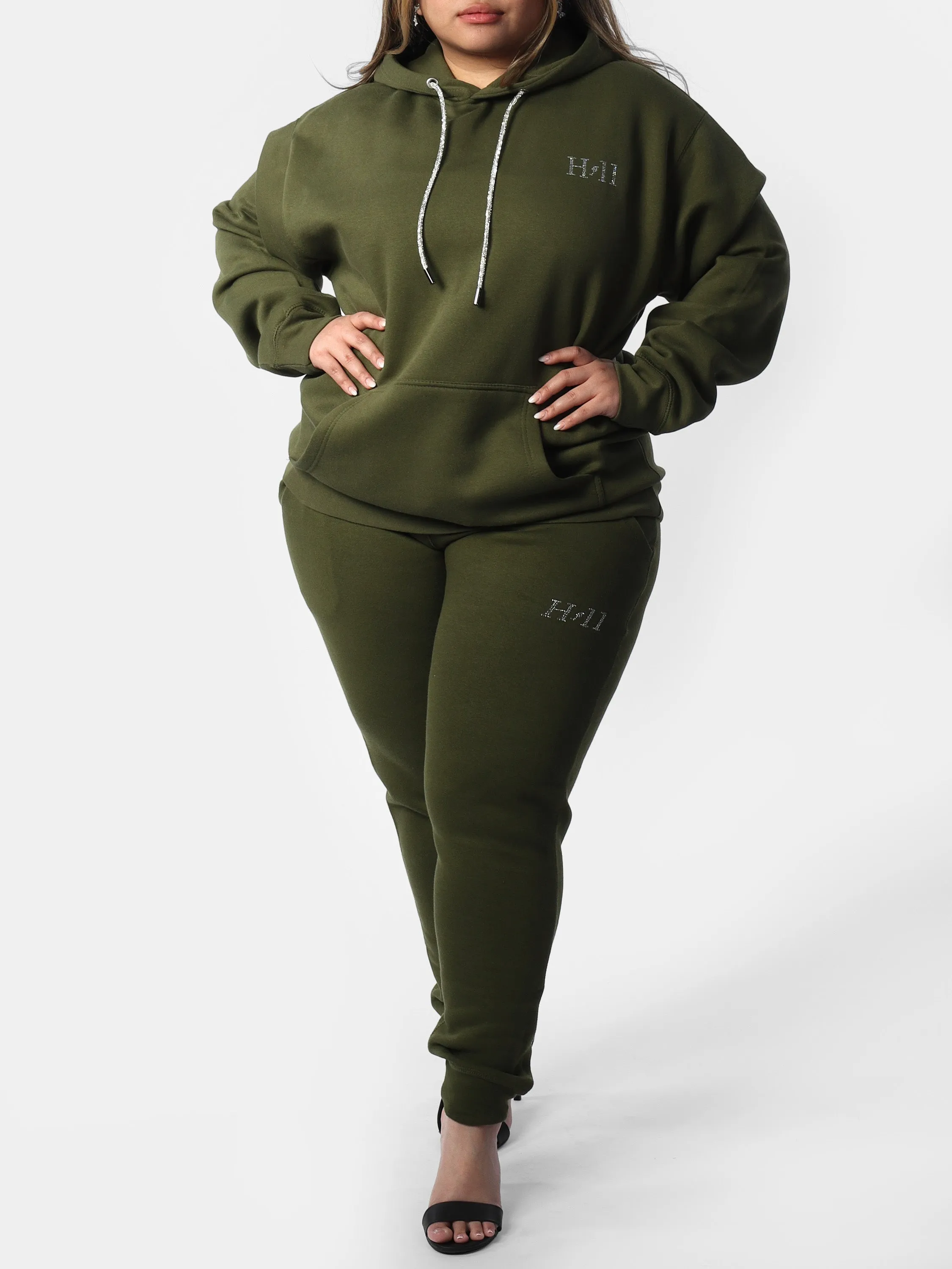 Green Mini HOF11 Bedazzle Hoodie