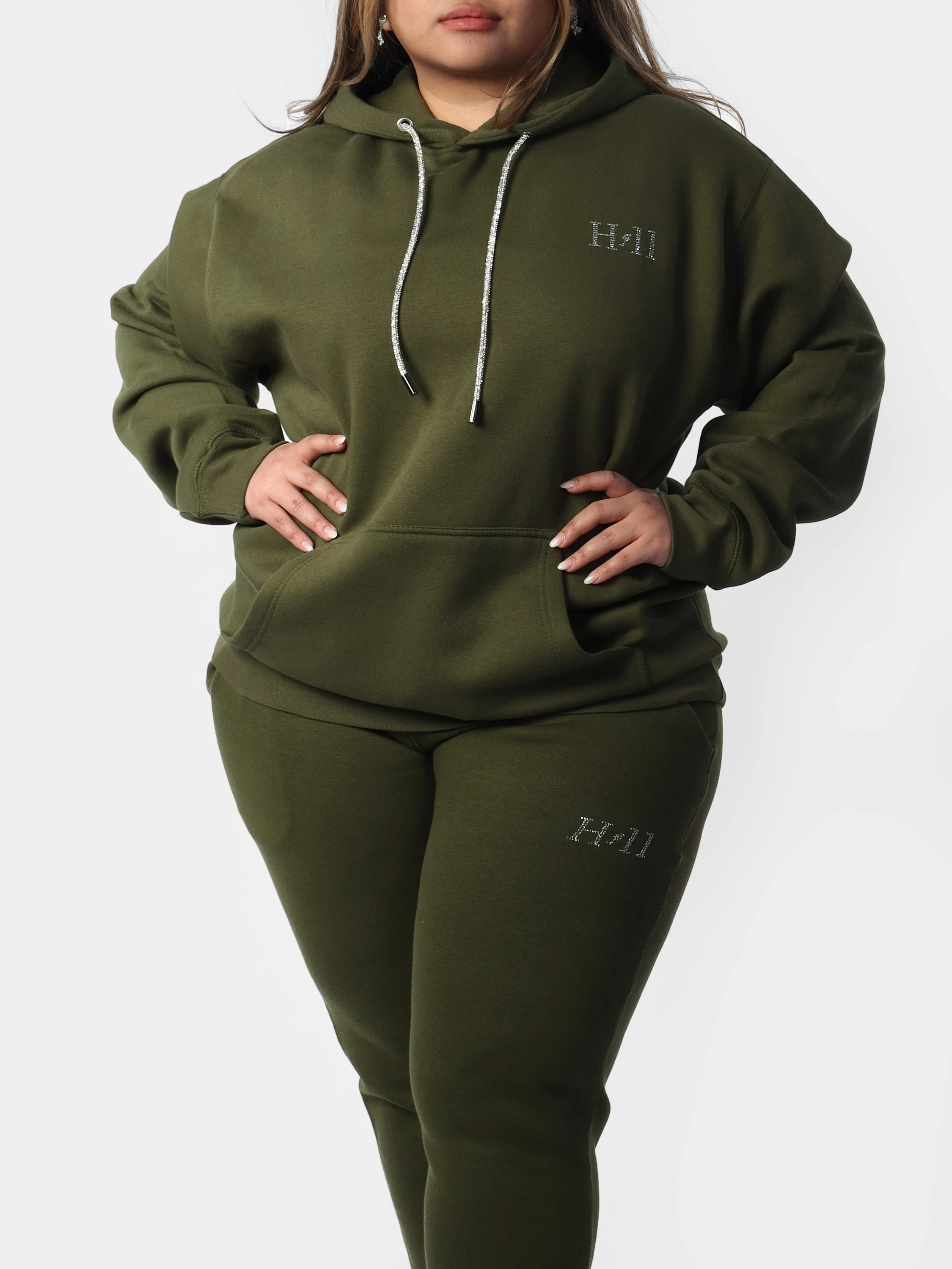 Green Mini HOF11 Bedazzle Hoodie