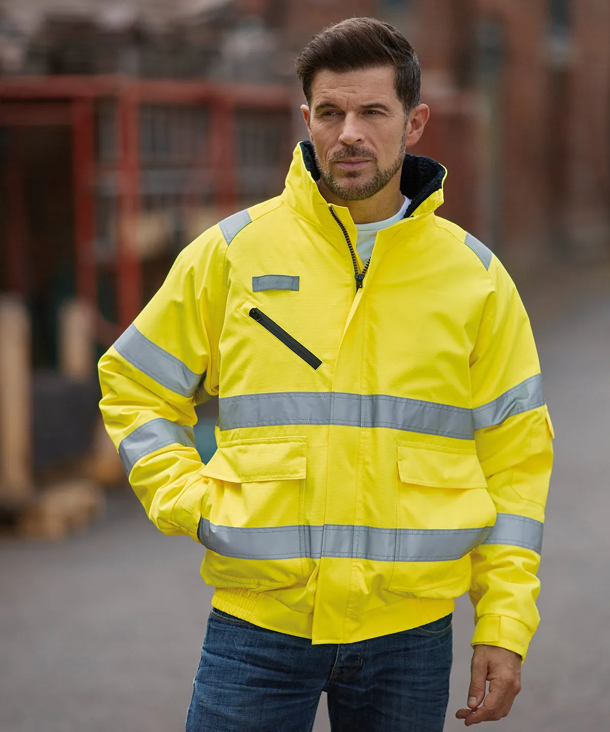 Hi-vis fontaine flight jacket (HVP209)