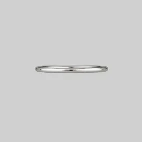 HOPE. Simple Silver Band Ring