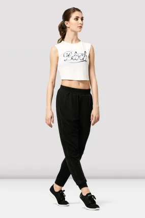 Ladies Jayde Bloch Logo Print Tie Back Tank