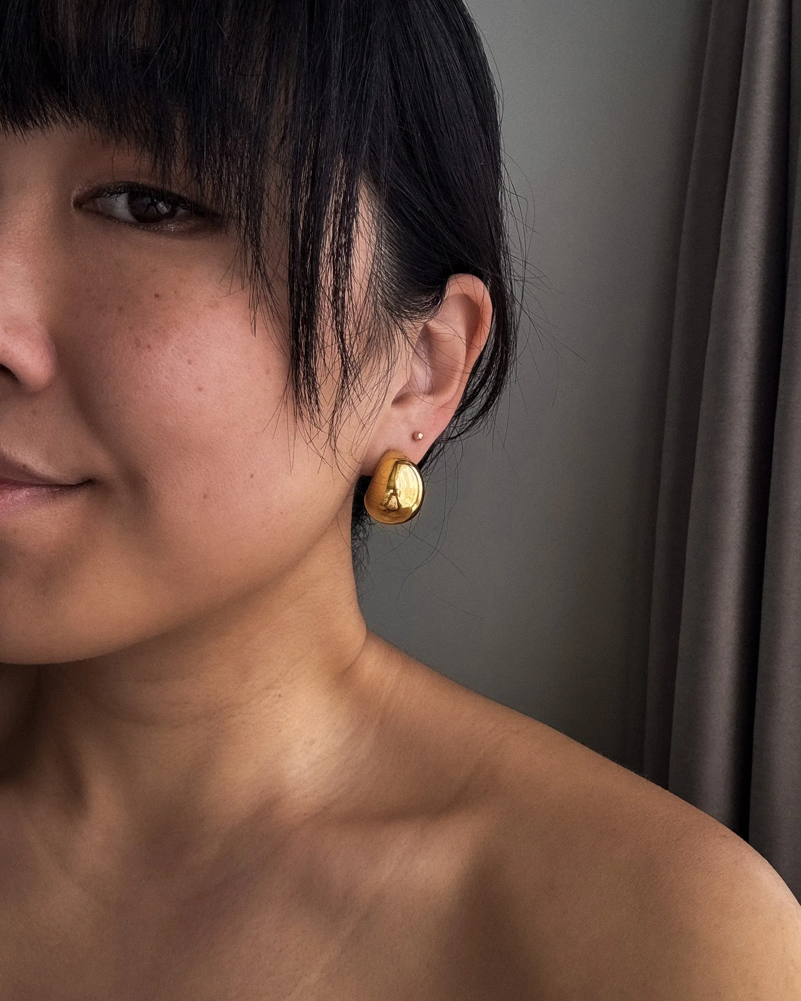 Large Dome Earrings