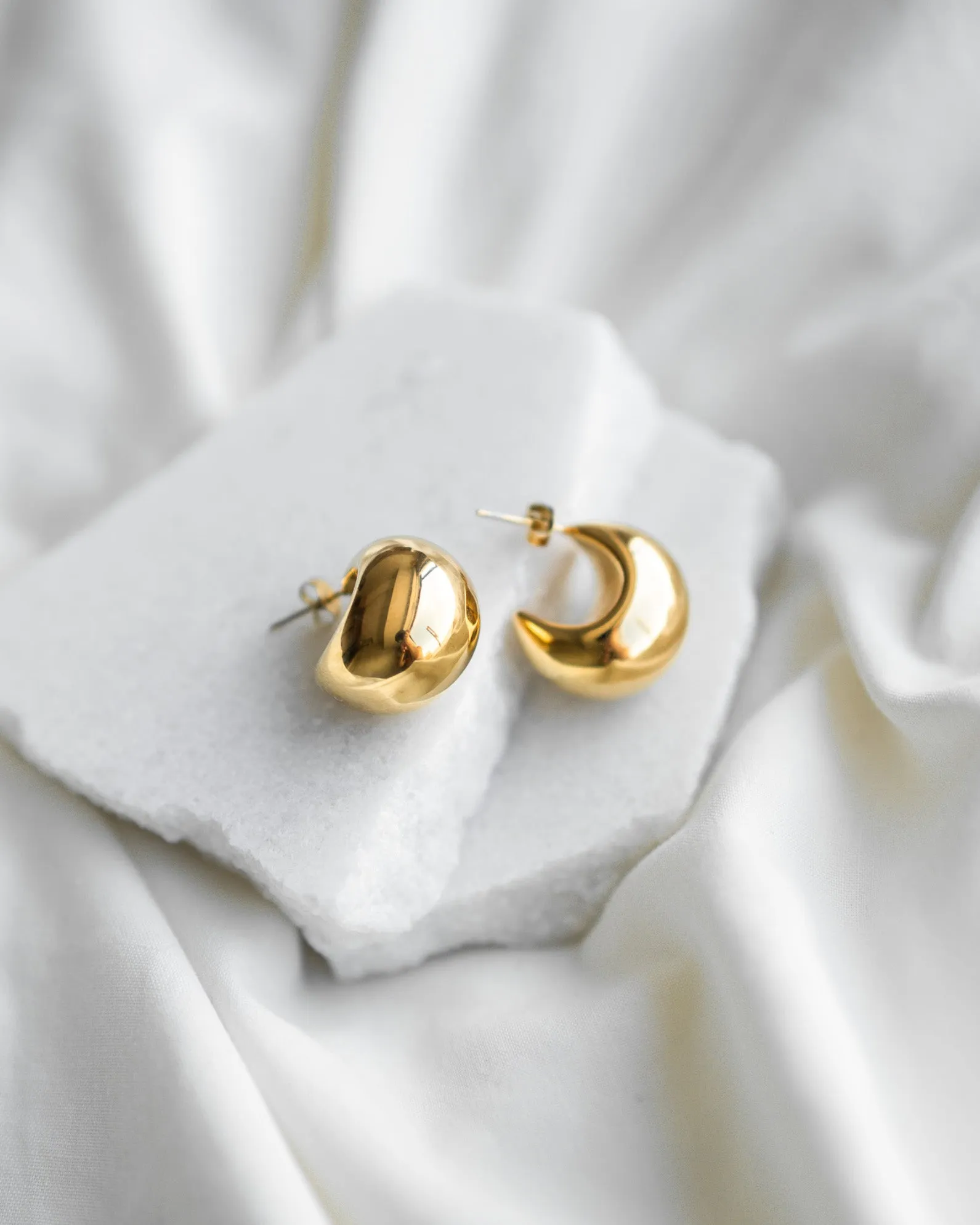 Large Dome Earrings