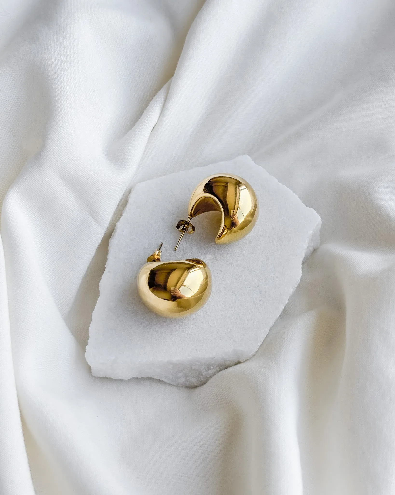 Large Dome Earrings