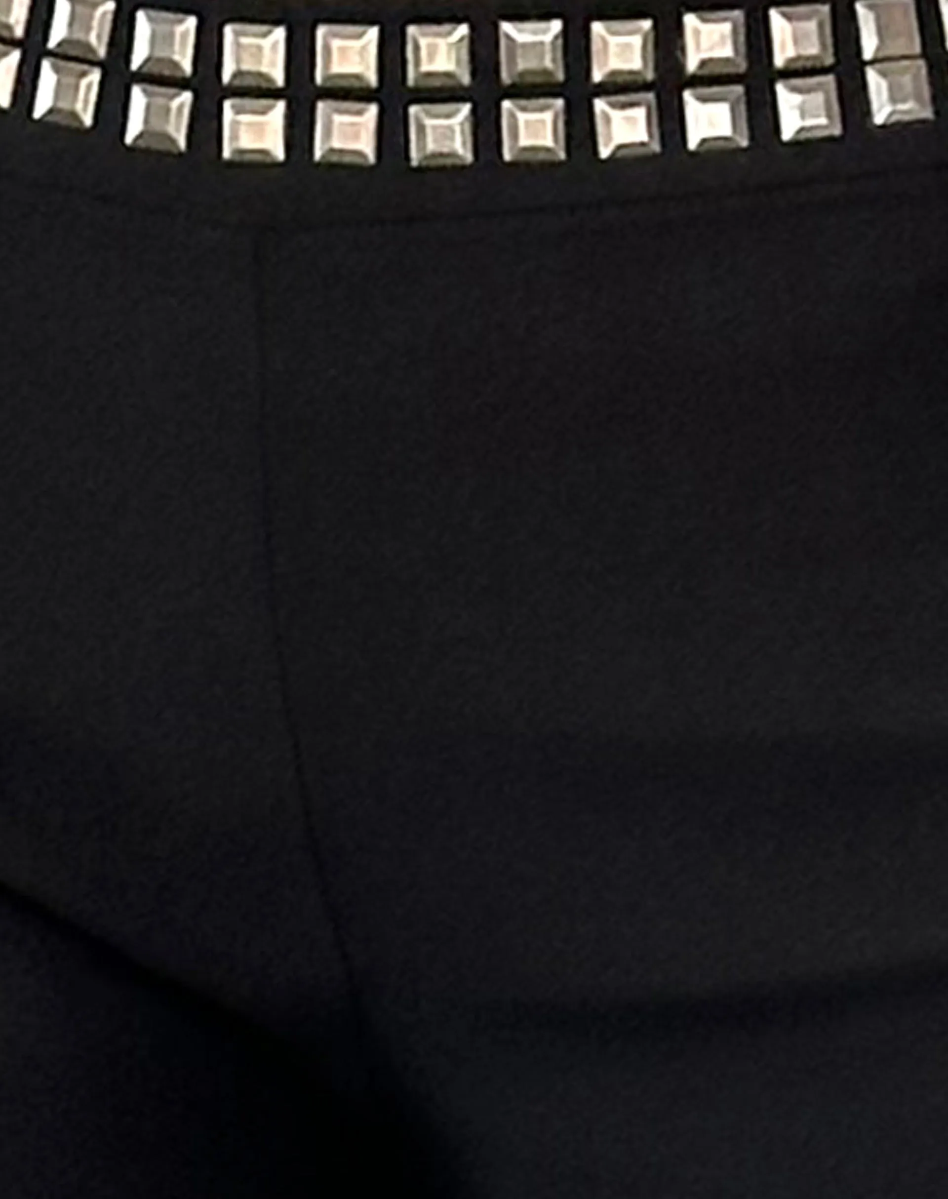 Macias Studded Flared Trousers in Black Tailoring