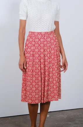 Maggie Skirt in 4 Leaf Print