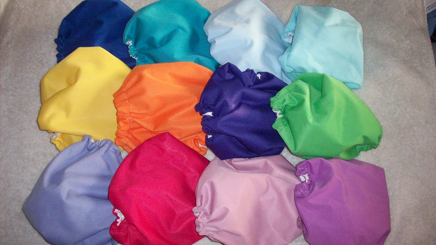 MamaBear Waterproof Diaper Cover, Wrap One Size Fits Most - Set of 10 Mixed Prints and Solids