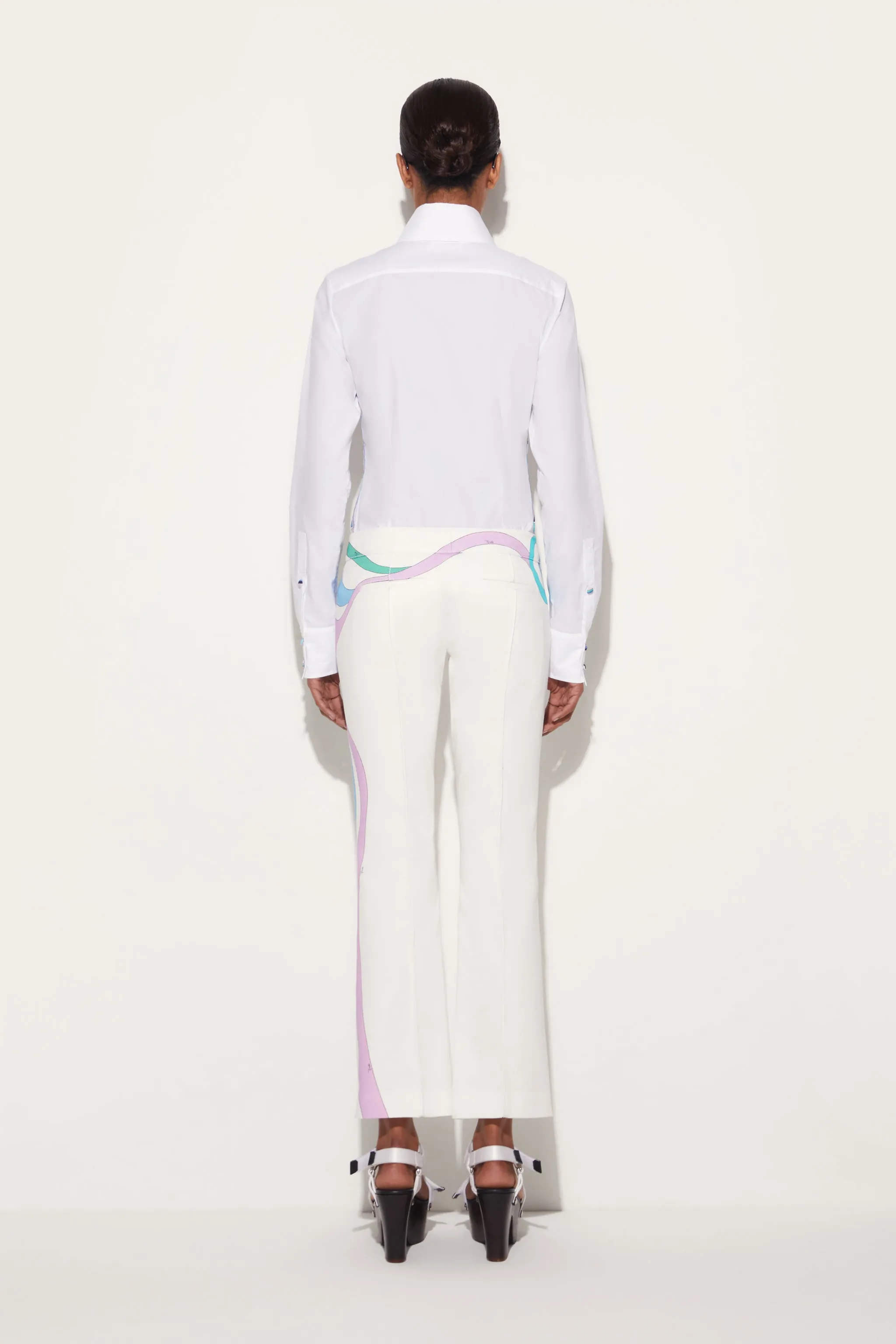 Marmo-Print Trousers