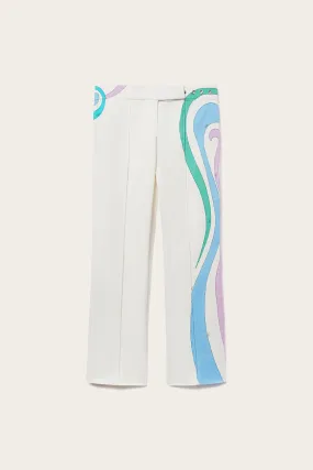 Marmo-Print Trousers