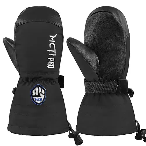 MCTi Kids Mittens Waterproof Winter Ski Warm Sherpa Fleece Lined Removable Insert