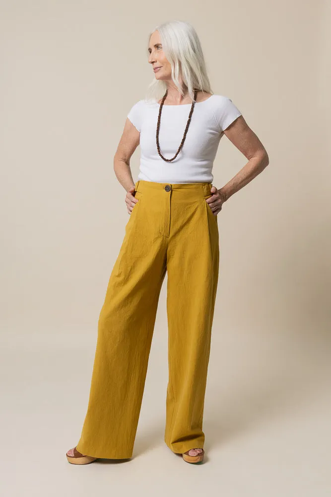 Mitchell Trousers Kit | Tumbled Non Stretch Cotton - Moss