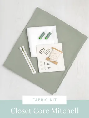 Mitchell Trousers Kit | Tumbled Non Stretch Cotton - Sage