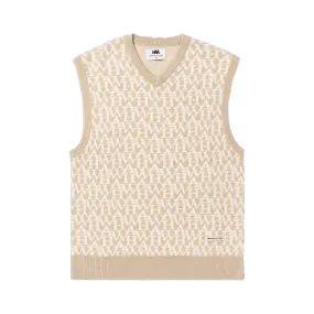Monogram Knitted Vest Off White
