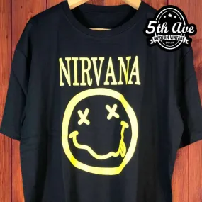 Nirvana Flower Sniffin Kitty Pettin Baby Kissin Corporate Rock Whores - New Vintage Band T shirt
