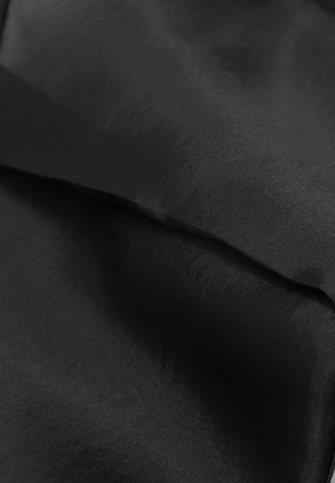 Organza Cargo Trousers - Black