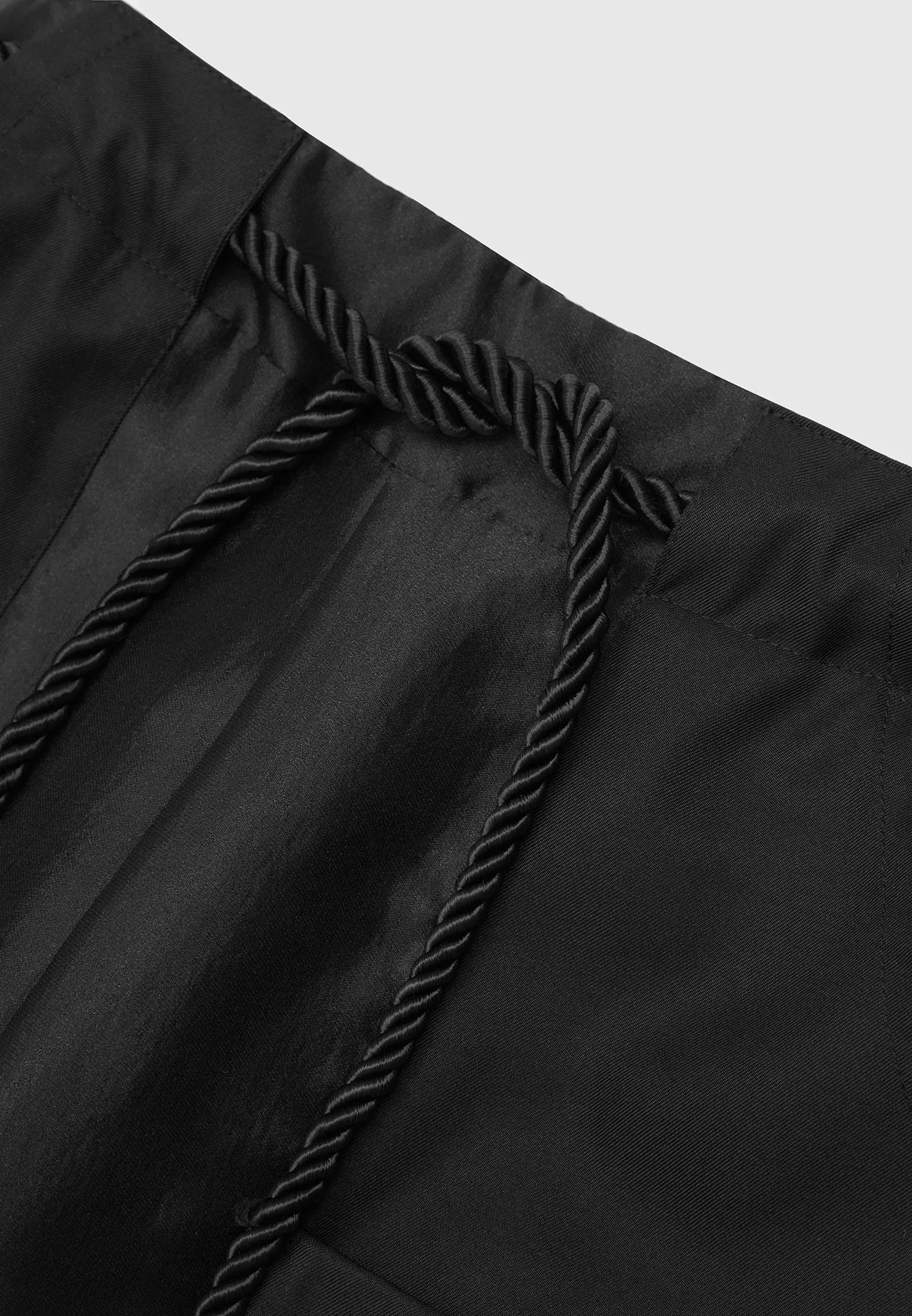 Organza Cargo Trousers - Black