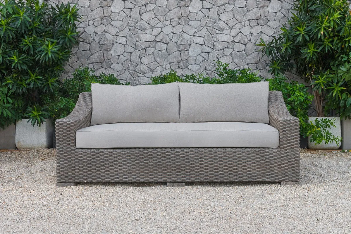 Renava Palisades Outdoor Beige Wicker Sofa Set