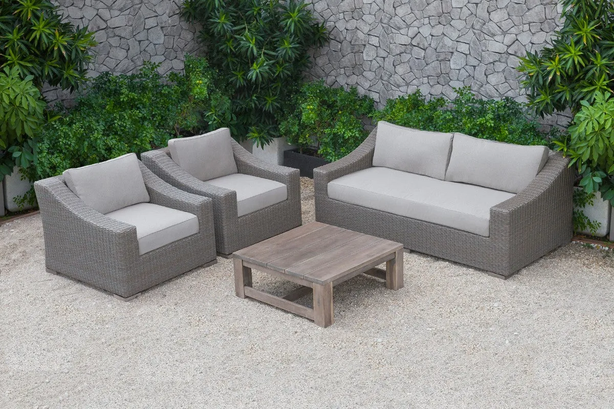 Renava Palisades Outdoor Beige Wicker Sofa Set