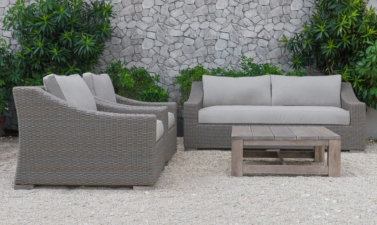 Renava Palisades Outdoor Beige Wicker Sofa Set