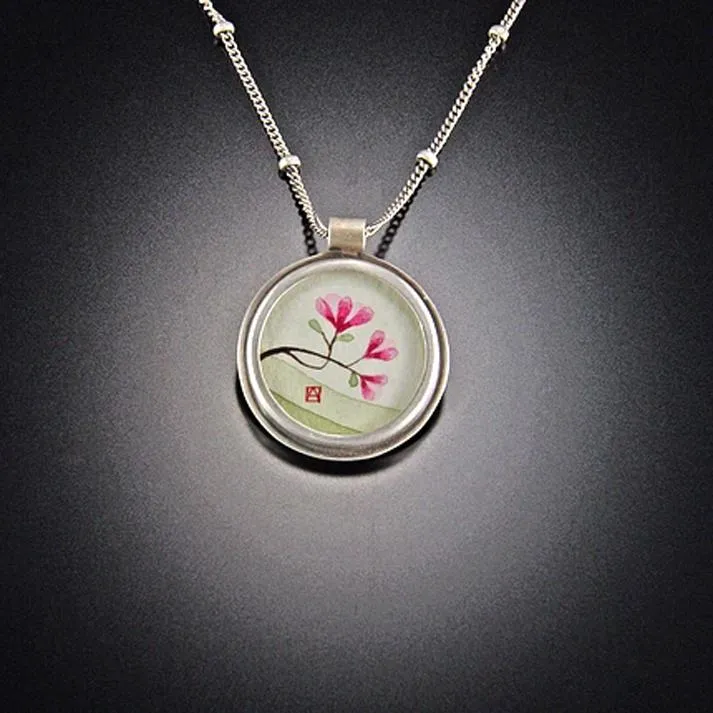 Round Magnolia Necklace