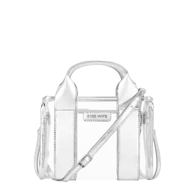 Silver Chrome & Clear Micro Tote