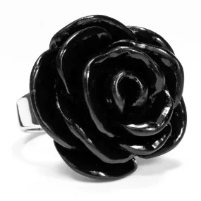 Silver Tone Flower Ring